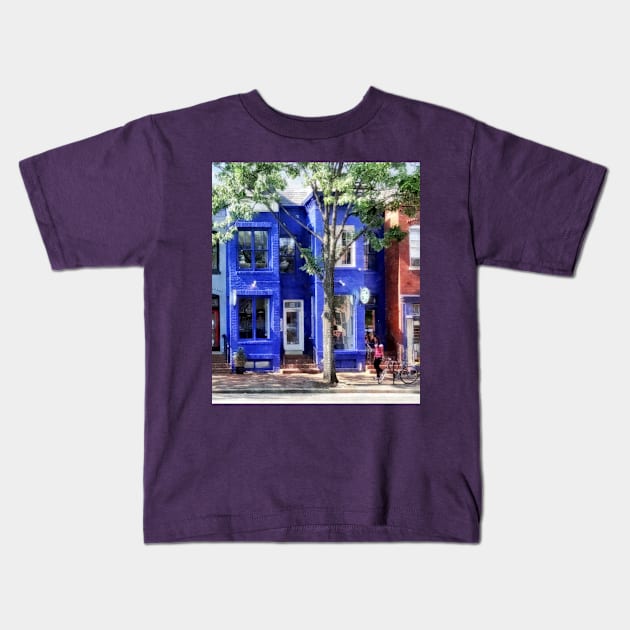 Alexandria VA - Colorful Street Kids T-Shirt by SusanSavad